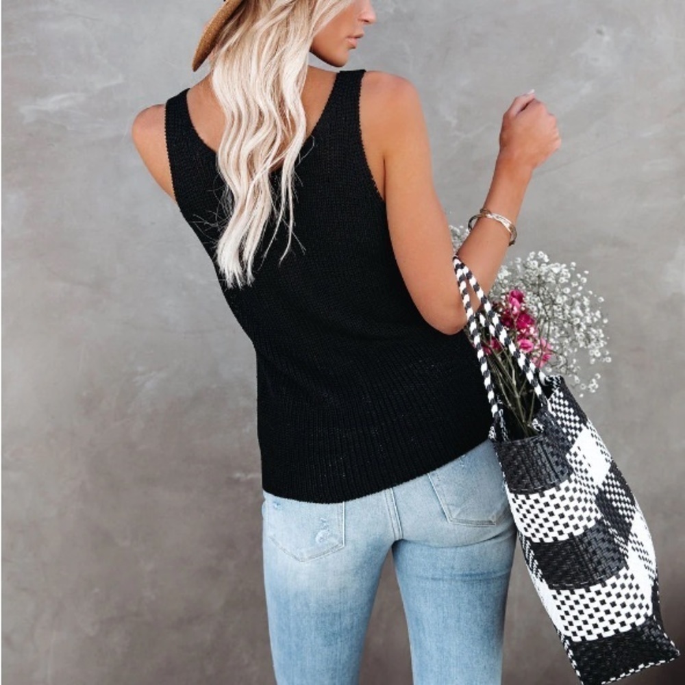 VICI Are We There Yet Knot Tank Black - Picture 3 of 5